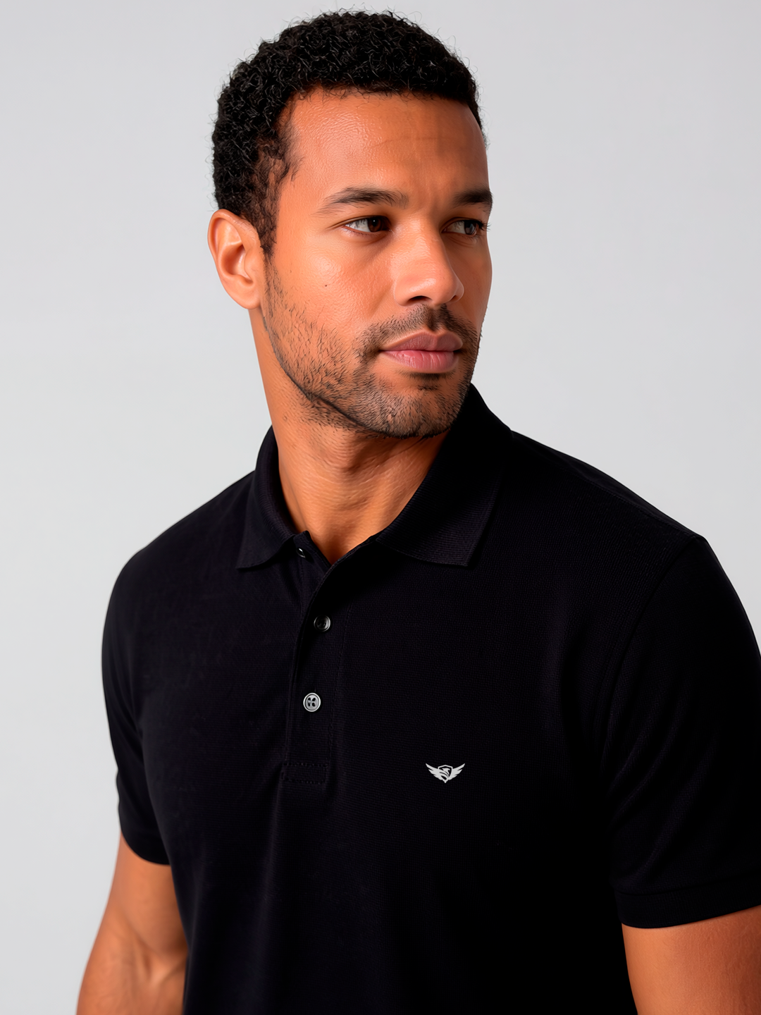 POLO PIQUET GOLD PRETA